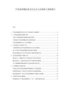 罕見(jiàn)病藥物醫(yī)保支付方式與市場(chǎng)準(zhǔn)入策略報(bào)告