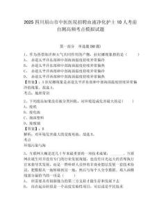 2025四川眉山市中醫(yī)醫(yī)院招聘血液凈化護(hù)士10人考前自測(cè)高頻考點(diǎn)模擬試題及1套完整答案詳解