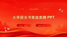 大學團支書競選競聘PPT (1)