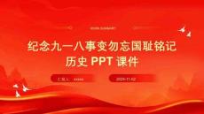 紀(jì)念九一八事變勿忘國恥銘記歷史PPT課件
