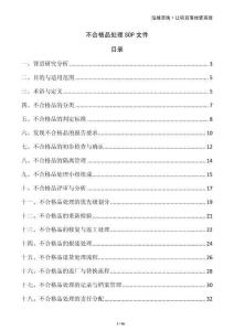 不合格品處理SOP文件