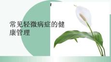 常見輕微病癥的健康管理