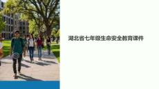 湖北省七年級生命安全課件