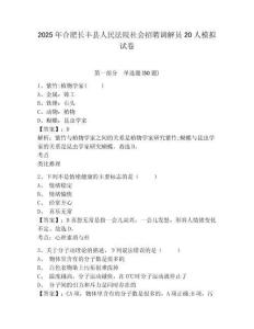 2025年合肥長(zhǎng)豐縣人民法院社會(huì)招聘調(diào)解員20人模擬試卷及答案詳解1套