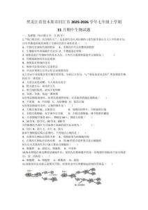 黑龍江省佳木斯市同江市2025-2026學年七年級上學期11月期中考試生物試題（含答案）