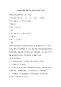 2025年度智能安防監控系統設計與施工合同