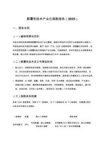 顛覆性技術產業(yè)化指數(shù)報告（2025）