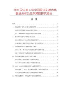 2025及未來5年中國限流孔板市場數(shù)據(jù)分析及競爭策略研究報告