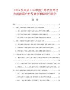 2025及未來5年中國升降式主席臺市場數據分析及競爭策略研究報告