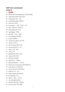 2024新人教版英語八年級上Unit 8知識清單