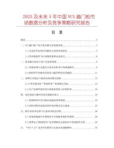 2025及未來5年中國NUS趟門柜市場數(shù)據(jù)分析及競爭策略研究報告