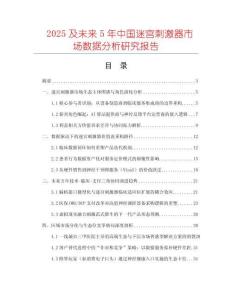2025及未來5年中國迷宮刺激器市場數(shù)據(jù)分析研究報(bào)告