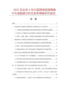 2025及未來(lái)5年中國(guó)網(wǎng)絡(luò)物理隔離卡市場(chǎng)數(shù)據(jù)分析及競(jìng)爭(zhēng)策略研究報(bào)告
