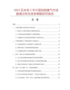 2025及未来5年中国铝制暖气市场数据分析及竞争策略研究报告