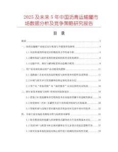2025及未来5年中国沥青运输罐市场数据分析及竞争策略研究报告