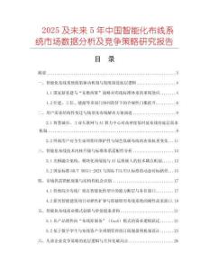 2025及未来5年中国智能化布线系统市场数据分析及竞争策略研究报告
