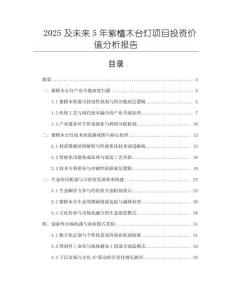 2025及未來(lái)5年紫檀木臺(tái)燈項(xiàng)目投資價(jià)值分析報(bào)告