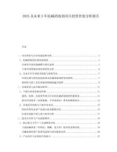 2025及未來5年抗堿消泡劑項目投資價值分析報告