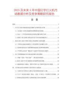 2025及未來5年中國印字打火機市場數據分析及競爭策略研究報告