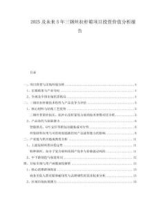 2025及未來5年三鋼絲拉桿箱項目投資價值分析報告
