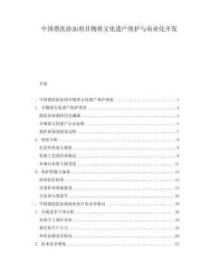 中國漂洗添加劑非物質(zhì)文化遺產(chǎn)保護與商業(yè)化開發(fā)