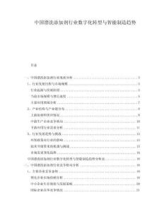 中國漂洗添加劑行業(yè)數(shù)字化轉(zhuǎn)型與智能制造趨勢