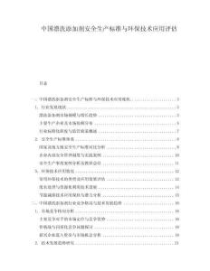 中國漂洗添加劑安全生產(chǎn)標(biāo)準(zhǔn)與環(huán)保技術(shù)應(yīng)用評估