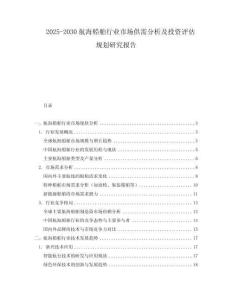 2025-2030航海船舶行業(yè)市場供需分析及投資評估規(guī)劃研究報告