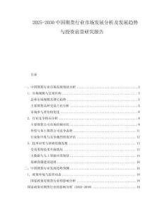 2025-2030中國(guó)期貨行業(yè)市場(chǎng)發(fā)展分析及發(fā)展趨勢(shì)與投資前景研究報(bào)告