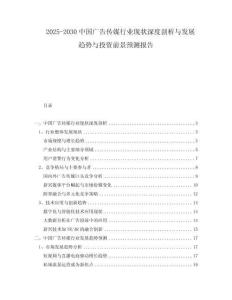 2025-2030中國廣告?zhèn)髅叫袠I(yè)現狀深度剖析與發(fā)展趨勢與投資前景預測報告
