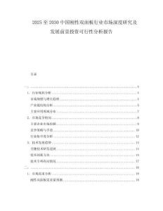 2025至2030中國剛性雙面板行業(yè)市場深度研究及發(fā)展前景投資可行性分析報告