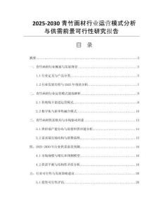 2025-2030青竹畫(huà)材行業(yè)運(yùn)營(yíng)模式分析與供需前景可行性研究報(bào)告