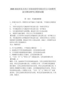 2025湖南懷化市洪江市創(chuàng)業(yè)投資有限責(zé)任公司招聘考前自測高頻考點模擬試題附答案詳解（名師推薦）
