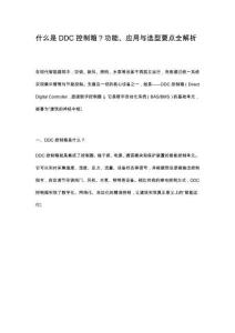 什么是DDC控制箱？