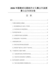 2026中國棒式搗固機行業(yè)發(fā)展態(tài)勢及前景動態(tài)預(yù)測報告