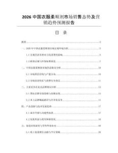 2026中國衣服柔順劑市場銷售態(tài)勢及營銷趨勢預(yù)測報(bào)告