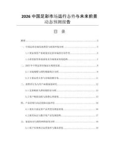 2026中國(guó)足彩市場(chǎng)運(yùn)行態(tài)勢(shì)與未來(lái)前景動(dòng)態(tài)預(yù)測(cè)報(bào)告