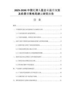 2025-2030中國輪滑頭盔企業(yè)運營規(guī)劃及前景銷售格局建議研究報告