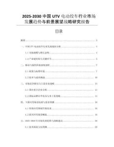 2025-2030中國UTV電動絞車行業(yè)市場發(fā)展趨勢與前景展望戰(zhàn)略研究報(bào)告