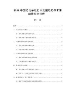 2026中國光電吊艙行業(yè)發(fā)展趨勢與未來前景預(yù)測報告