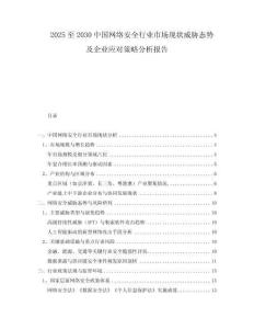 2025至2030中國網(wǎng)絡安全行業(yè)市場現(xiàn)狀威脅態(tài)勢及企業(yè)應對策略分析報告