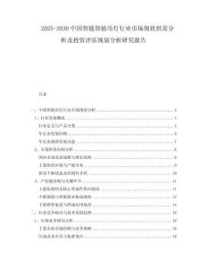 2025-2030中國智能智能吊燈行業(yè)市場現(xiàn)狀供需分析及投資評估規(guī)劃分析研究報告