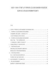 2025-2030全球與中國壁掛式對流電暖器市場發(fā)展趨勢及未來前景預(yù)測研究報(bào)告