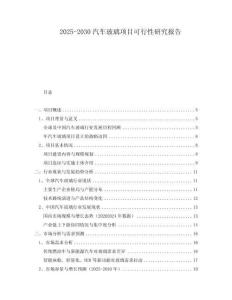 2025-2030汽車玻璃項(xiàng)目可行性研究報(bào)告