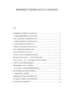 船舶鋼板數(shù)字化檢測技術(shù)應(yīng)用與行業(yè)規(guī)范建設(shè)