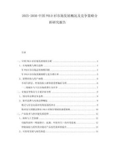 2025-2030中國POLO衫市場發(fā)展概況及競爭策略分析研究報告