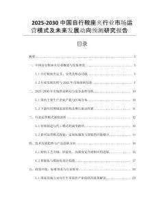 2025-2030中國(guó)自行鞍座夾行業(yè)市場(chǎng)運(yùn)營(yíng)模式及未來(lái)發(fā)展動(dòng)向預(yù)測(cè)研究報(bào)告