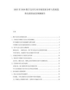 2025至2030數(shù)字支付行業(yè)市場發(fā)展分析與發(fā)展趨勢及投資前景預測報告