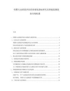 母嬰互動質(zhì)量評估的客觀化指標(biāo)研究及智能監(jiān)測設(shè)備市場機(jī)遇