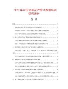 2025年中國洛神花濃縮汁數據監測研究報告